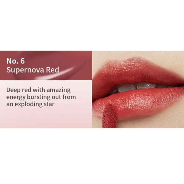 MOONSHOT Conscious Fit Mellow Lip Tint (06 Supernova Red) 茉姗 柔雾醇厚唇釉 (06 超新星红) 3.5g