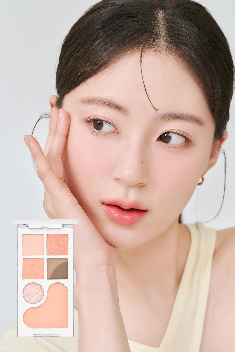 Rom&nd Bare Layer Palette (01 Apricot Mood) 韩国Rom&nd 水月综合眼影盘 (01 醉桃香檳) 14g