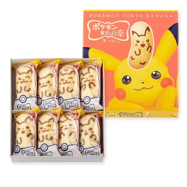 [Pre-Order] TOKYO BANANA x Pmon Banana Custard Cream Sponge Cake 8pcs [提前预定] 东京香蕉x宝可梦 皮卡丘香蕉卡士达蛋糕(8枚装)