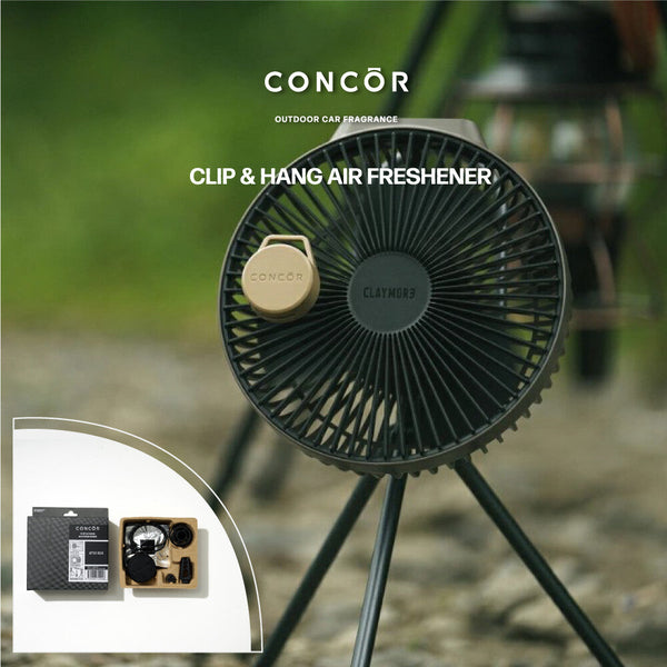 CONCOR Clip & Hang Air Freshener 2pcs (Clear Horizon) 日本CONCOR 户外车用扩香夹 2枚 (清澈地平线)