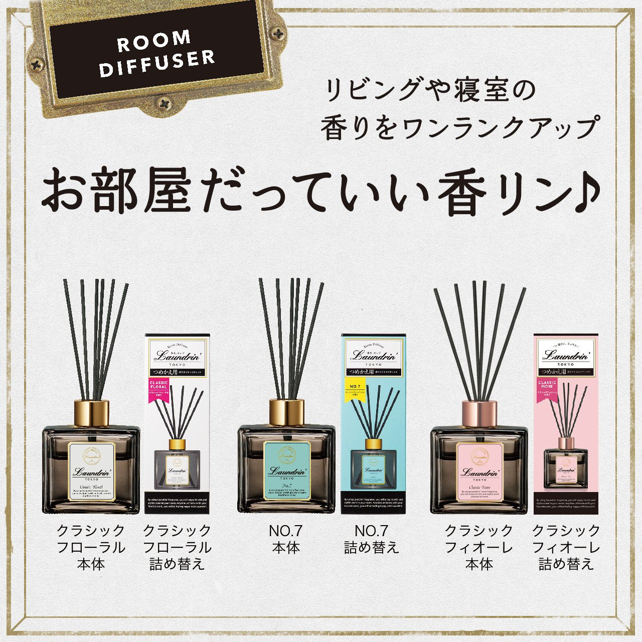 LAUNDRIN' Room Diffuser (No.7) 朗德林 香水系列擴香 (No.7) 80ML