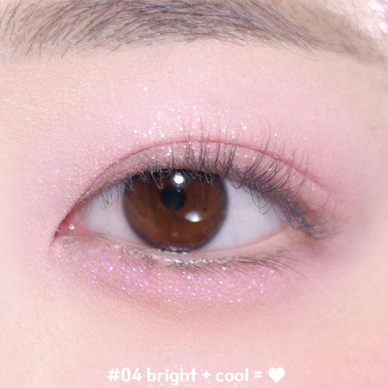 Colorgram Pin Point Eyeshadow Palette 04 Bright + Cool 韩国Colorgram 爱心12色眼影盘 04 明亮+凉爽 9.9g