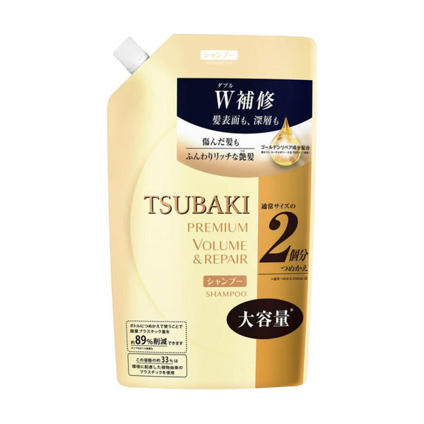 SHISEIDO Tsubaki Premium Volume & Repair Shampoo (Value Refill) 660ml 资生堂 丝蓓绮茶花系列 特级修护洗发水 (大容量替换装) 660ml