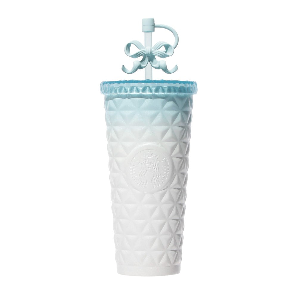 Starbucks Japan Happy Spring Days Stainless Steel Cold Cup Tumbler Natural Blue Gradient 591ml
日本星巴克春日限定系列 不锈钢冷饮杯 蓝色渐变蝴蝶结吸管杯 591ml