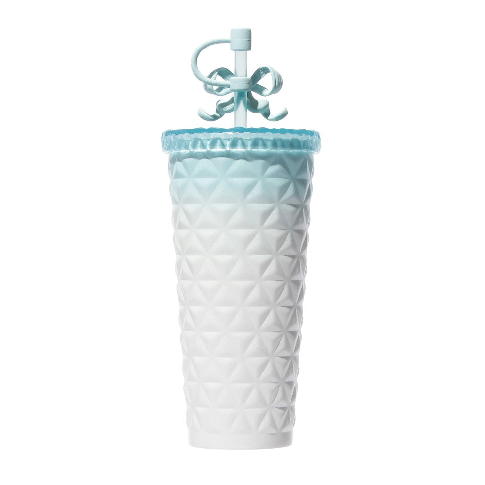 Starbucks Japan Happy Spring Days Stainless Steel Cold Cup Tumbler Natural Blue Gradient 591ml
日本星巴克春日限定系列 不锈钢冷饮杯 蓝色渐变蝴蝶结吸管杯 591ml