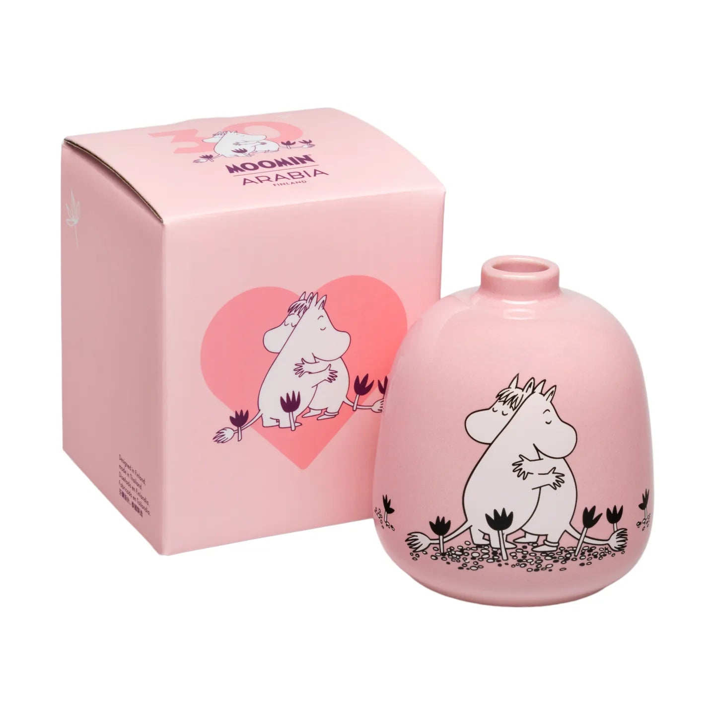 Moomin Arabia 80th Anniversary Pink Ceramic Vase 日本Moomin 姆明Arabia 80周年纪念粉色陶瓷花瓶