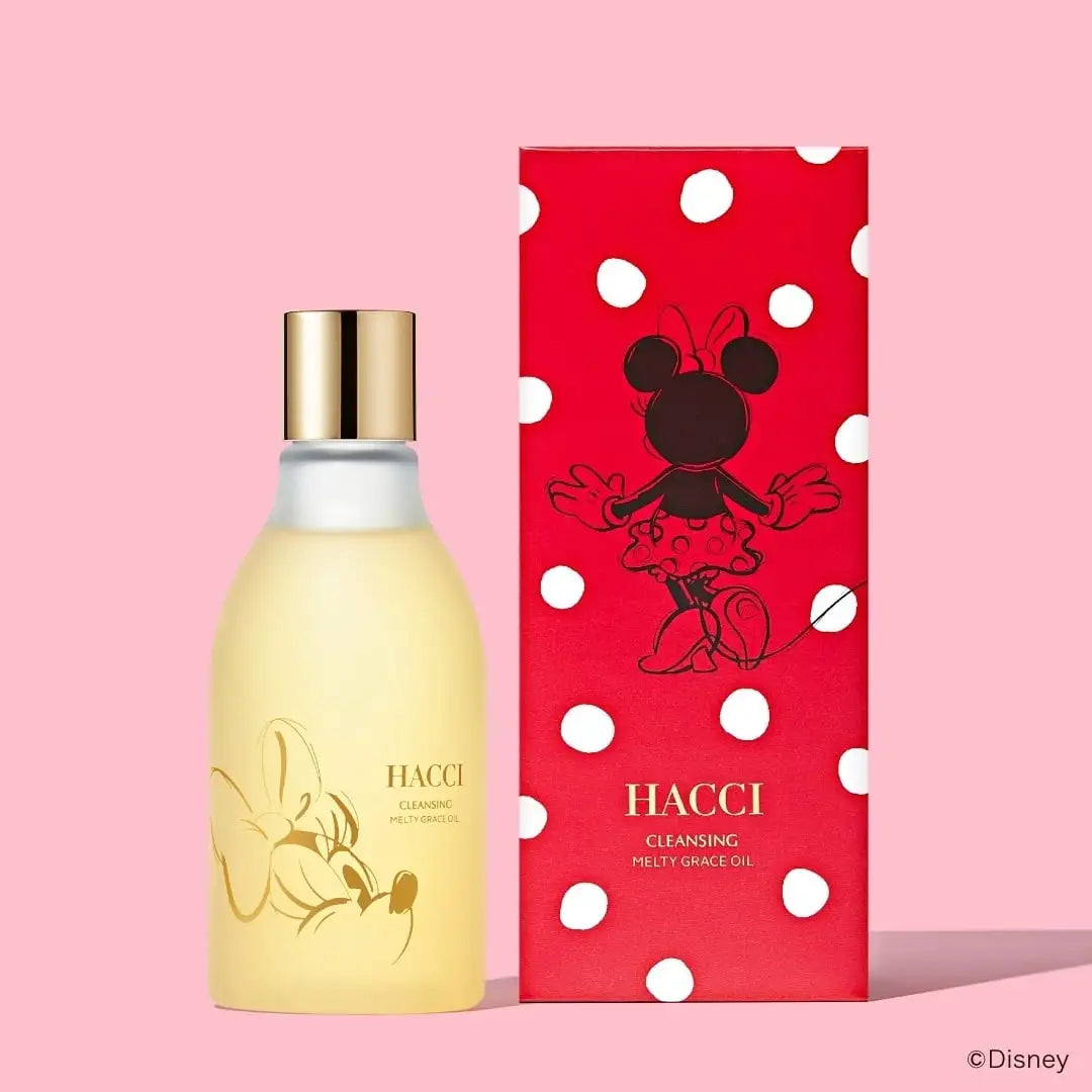 HACCI × Disney Minnie Limited Edition Melty Grace Cleansing Oil 日本HACCI × Disney 米妮限定版 蜂蜜美容卸妆油 200mL