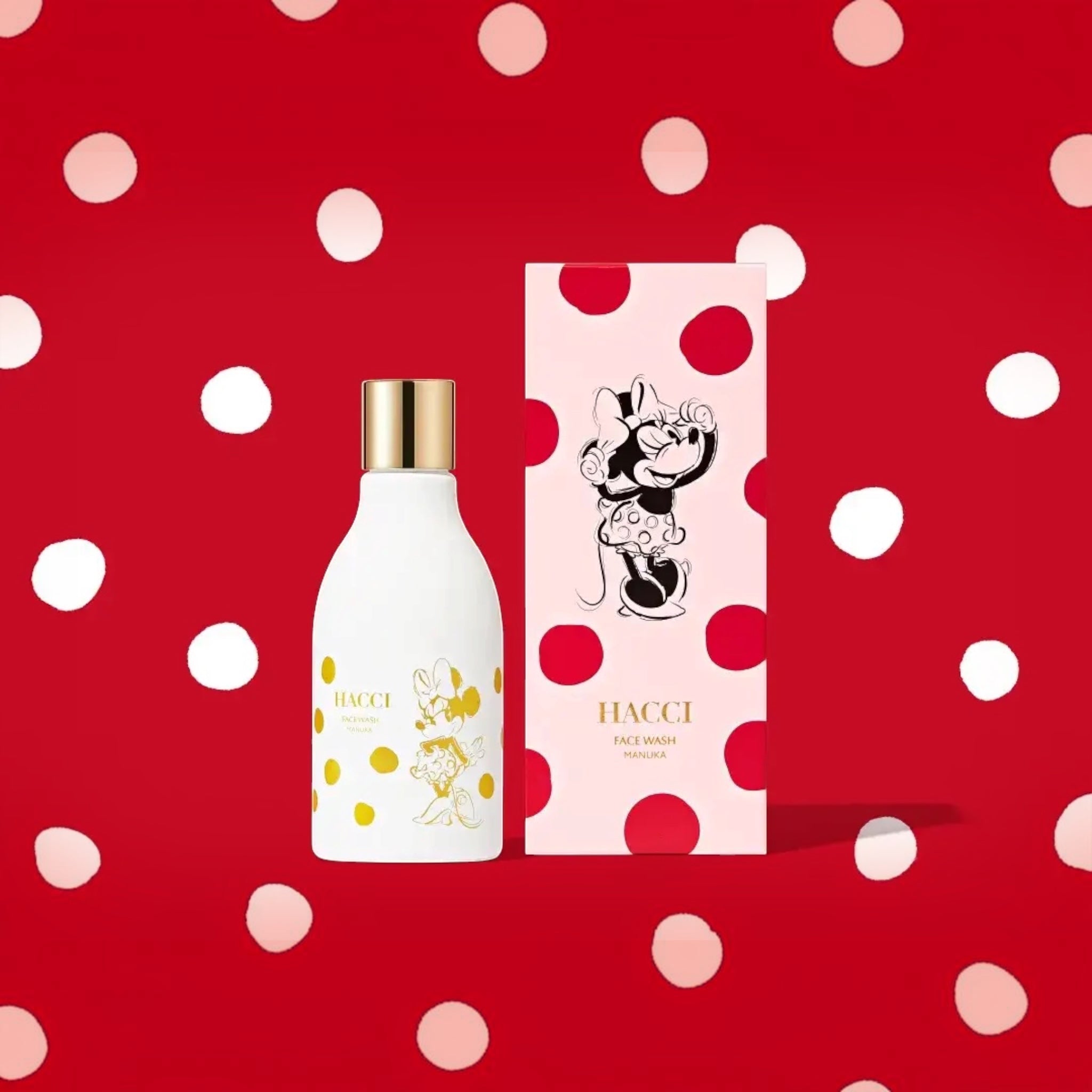 HACCI × Disney Minnie Limited Edition Manuka Cream Face Wash    日本HACCI × Disney 米妮限定版 麦卢卡蜂蜜泡沫洁面乳 150g