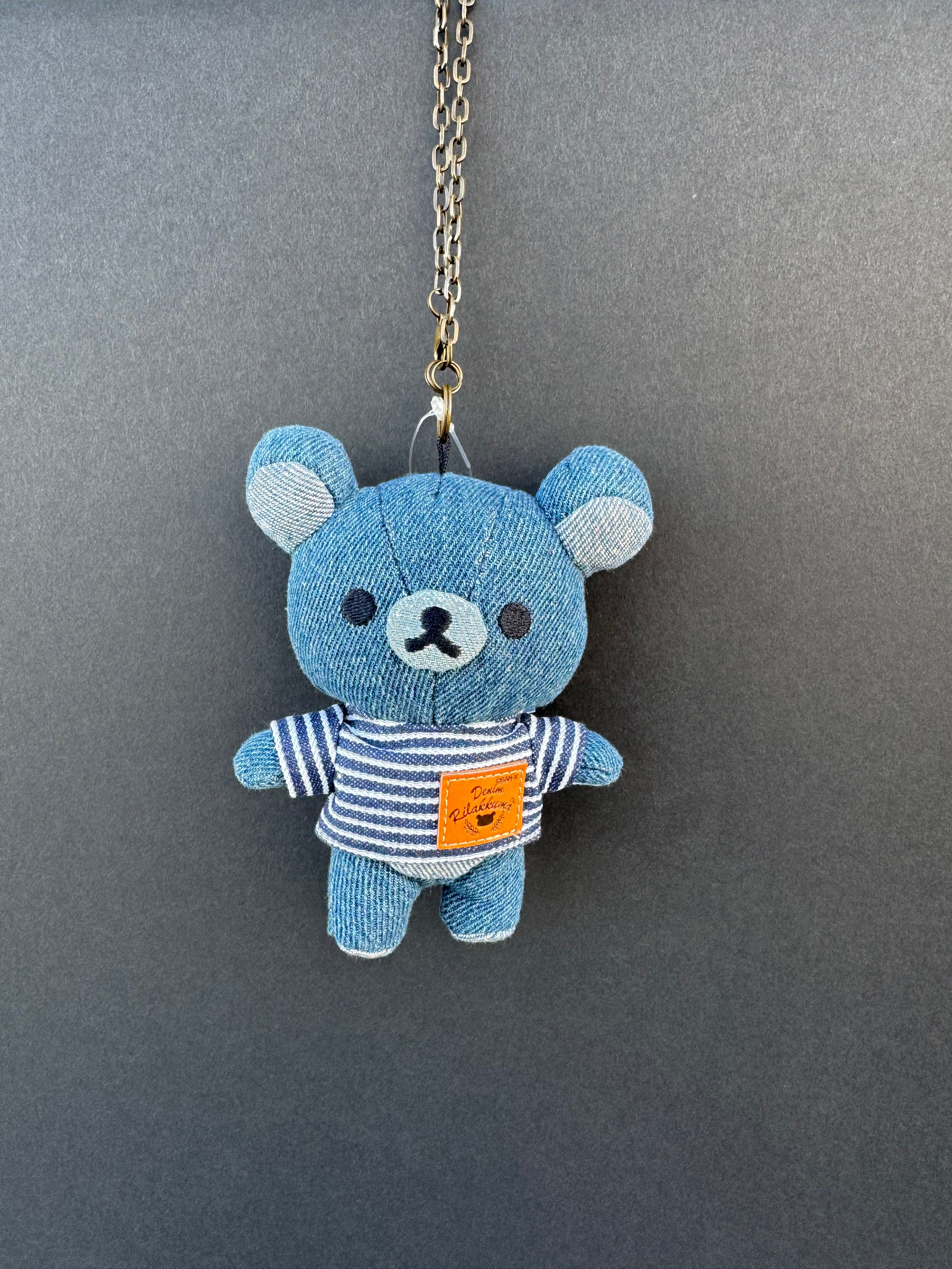 San-X Korilakkuma Border & Denim Mascot Keychain (Kurashiki Denim Limited)
San-X 小白熊 牛仔系列 公仔钥匙扣(倉敷牛仔布）