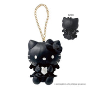 Sanrio Japan Hello Kitty Synthetic Leather Mascot Charm – Black 日本三丽鸥 Hello Kitty 黑天使 链条挂件