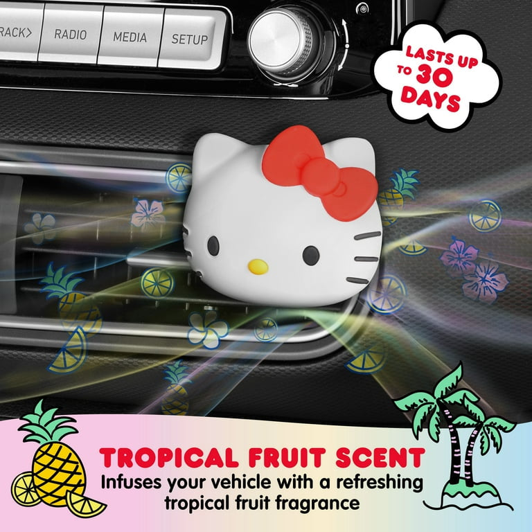 Sanrio Hello Kitty Vent Clip Air Freshener – Tropical Fruit 三丽鸥 Hello Kitty 车载出风口香薰夹－热带水果香