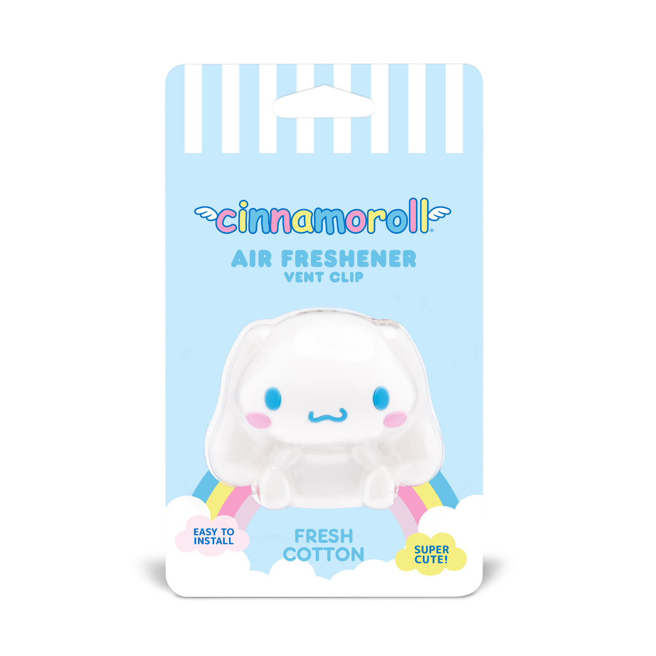 Sanrio Cinnamoroll Air Freshener & Deodorizer – Fresh Cotton
三丽鸥玉桂狗 车载香薰除味夹－清新棉香