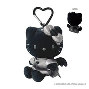 Sanrio Japan Hello Kitty Black Angel Grey Mascot Keychain - Black 日本三丽鸥 Hello Kitty 天使挂件钥匙扣 – 黑色