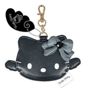 Sanrio Japan Face Mirror Charm Hello Kitty - Black Angel 日本三丽鸥 黑白天使恶魔Kitty黑色镜子挂件