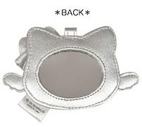 Sanrio Japan Face Mirror Charm Hello Kitty - Silver Angel 日本三丽鸥 黑白天使恶魔Kitty银色镜子挂件