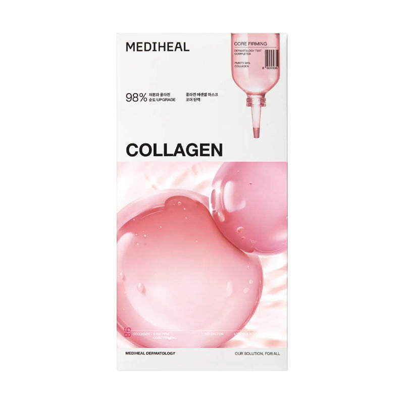 MEDIHEAL Collagen Essential Mask Core Firming 10 Sheets/Box 韩国 MEDIHEAL 美迪惠尔 胶原蛋白紧致弹润面膜 10片/盒