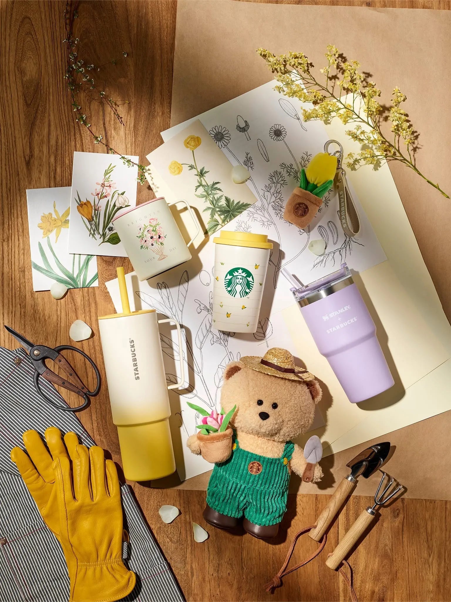 Starbucks Korea 2025 Flower Market Stanley Tumbler 473ml | Spring Starbucks Korea 2025 Flower Market Stanley Tumbler 473ml | Spring