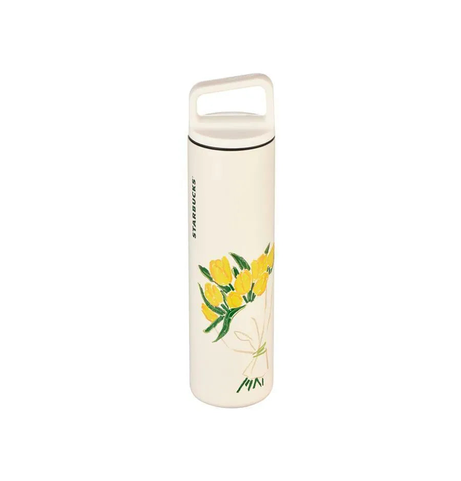Starbucks Korea 2025 Flower Market Spring Collection SS Flower Market Mir Wide Bottle Tumbler 591ml 星巴克韩国 2025 花市系列 Mir 保温 随行杯