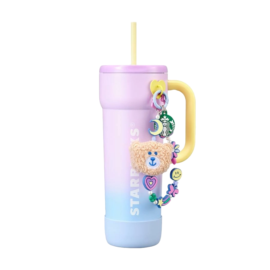 Starbucks Korea 2025 Campus Bearista Deco Charm 星巴克韩国 2025 校园熊挂件套装