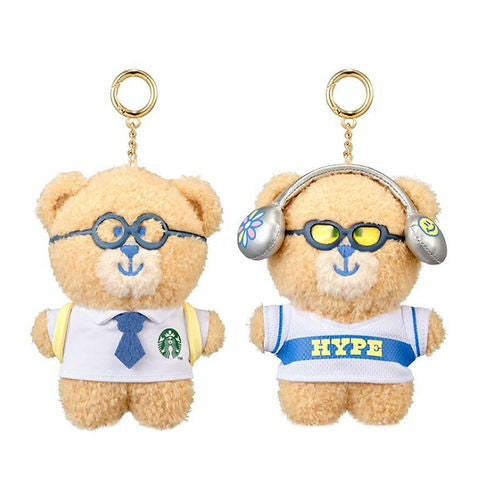 Starbucks Korea 2025 Campus Back to School DIY Set (2 outfits) Bearista Keychain 星巴克韩国 2025开学季大学生 换装钥匙扣挂件