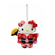 Sanrio Japan Hello Kitty Japanese Kimono Plush Mascot Charm Red S Size 日本 三丽鸥 凯蒂猫 红色和服毛绒挂件 S号