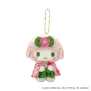 Sanrio Japan My Sweet Piano Matcha Kimono Plush Mascot Keychain 日本 三丽鸥 My Sweet Piano 小羊 抹茶樱花和服毛绒挂件