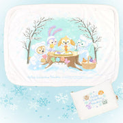 Tokyo Disney Sea Duffy White Winter Time Wonders blanket 100x70cm 日本东京迪士尼 达菲和他的朋友们白色“冬日奇迹“ 系列 毛毯