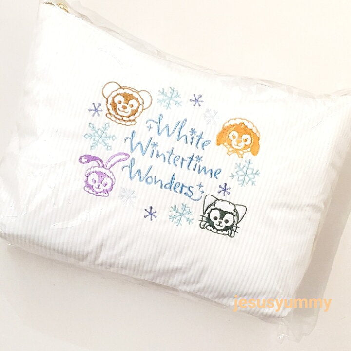 Tokyo Disney Sea Duffy White Winter Time Wonders blanket 100x70cm 日本东京迪士尼 达菲和他的朋友们白色“冬日奇迹“ 系列 毛毯
