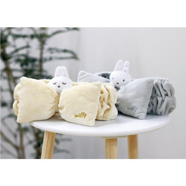 Miffy My Character Plush Hair Band Gray 日本 Miffy 米菲兔 毛绒洗脸发带 灰色