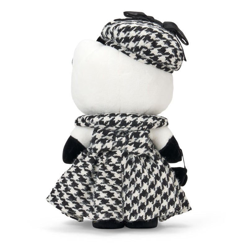 Sanrio Hello Kitty Birthday doll monochrome girly twin coordinate (Limited Edition) 日本三丽鸥 千鸟格kitty生日限定 Kitty 生日公仔