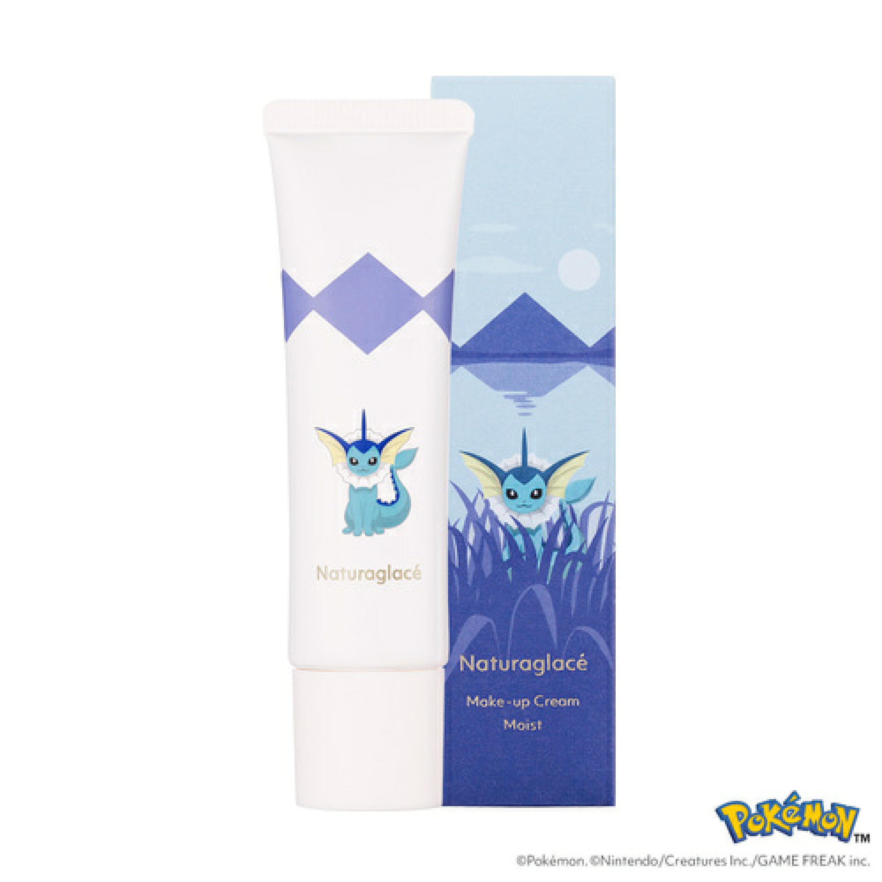 Naturaglace Pokémon Collaboration Make-up Cream Moist P Watery Blue SPF50+ PA+++ 30g 日本Naturaglace 宝可梦联名 保湿妆前乳 水润蓝色