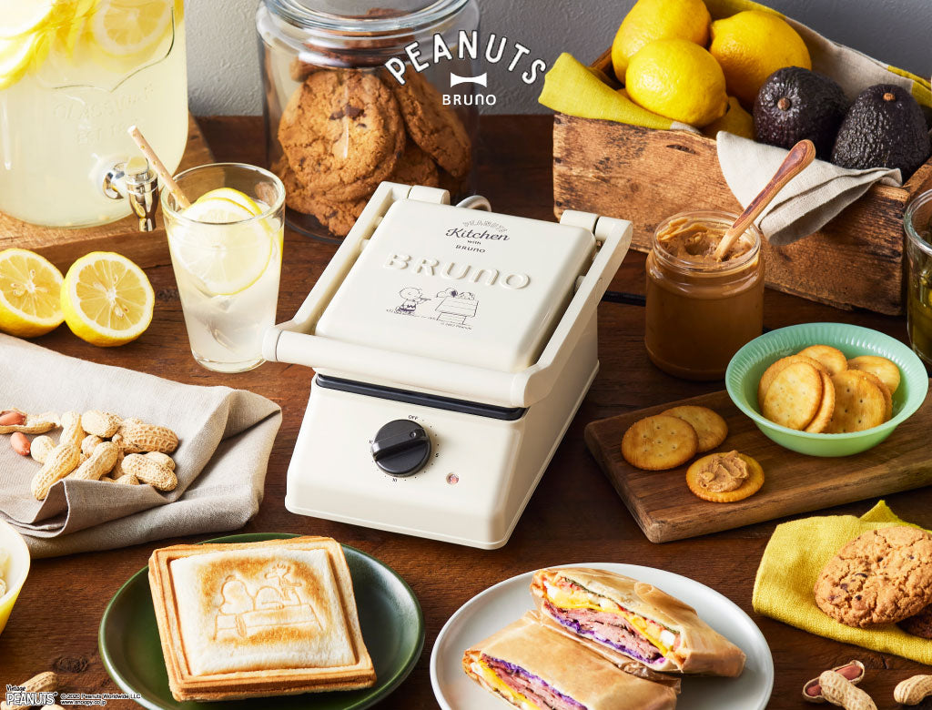 BRUNO × PEANUTS Grill Sand Maker Single BOE091-ECRU (Snoopy