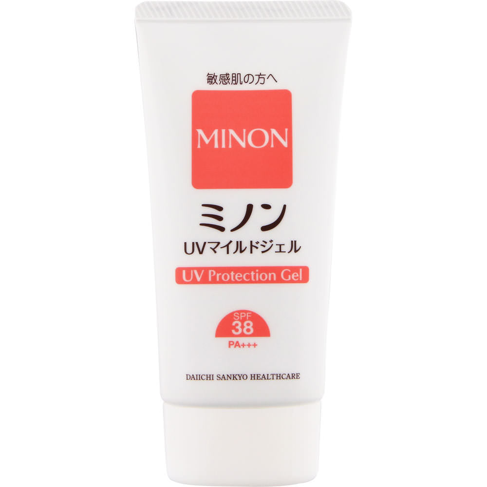 DAIICHI SANKYO MINON Sensitive Skin Mild Sunscreen Gel SPF38/PA+++ 70g 日本MINON 温和敏感肌防晒凝露 SPF38/PA+++
