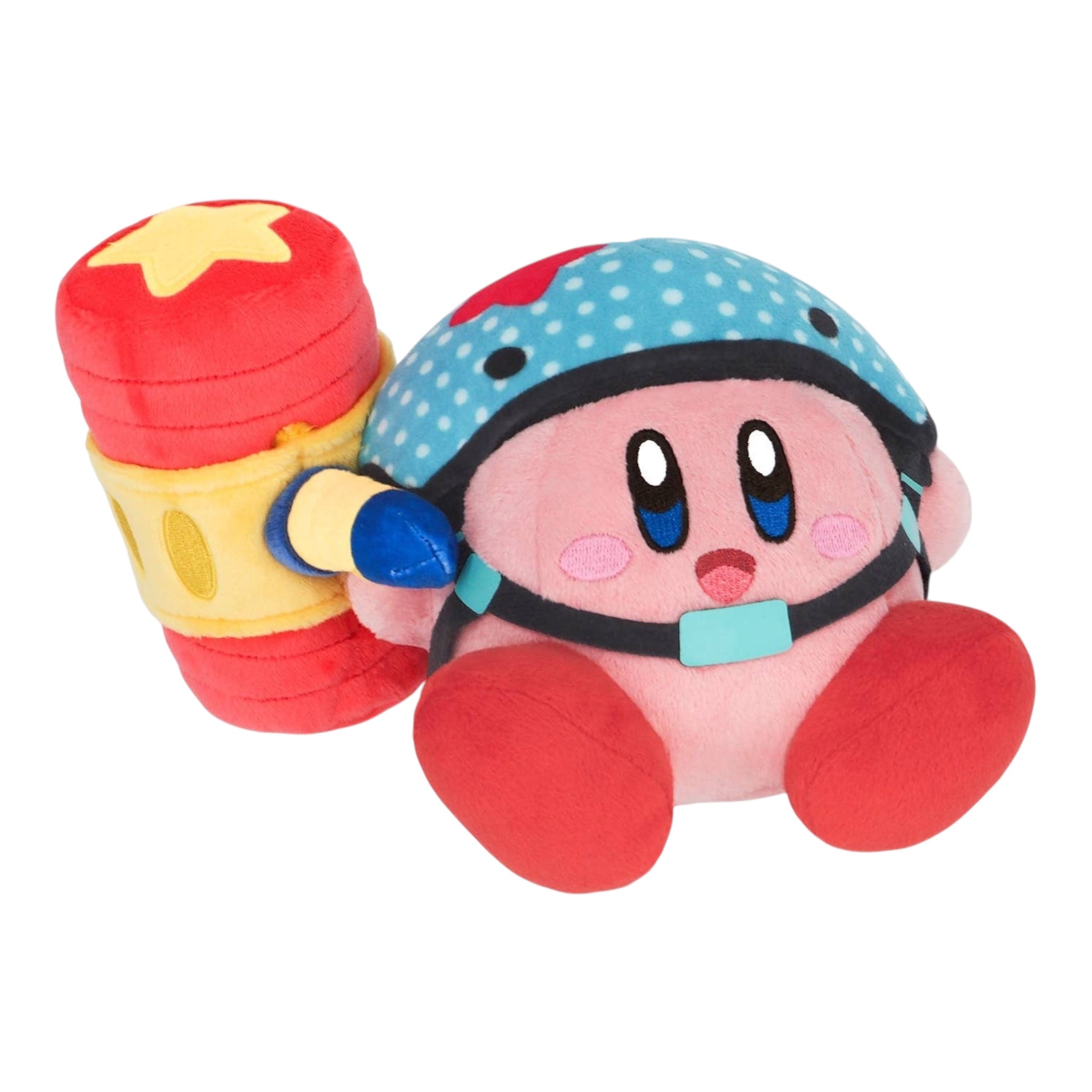 San-ei Kirby Discovery Pico Pico Hammer Plush Small 日本星之卡比探索发现系列 · Pico Pico 锤子卡比毛绒公仔