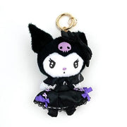 Sanrio Kuromi Premium Keychain Mascot – Black Ver. 日本三丽鸥酷洛米高级款黑色毛绒钥匙挂件