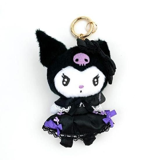 Sanrio Kuromi Premium Keychain Mascot – Black Ver. 日本三丽鸥酷洛米高级款黑色毛绒钥匙挂件