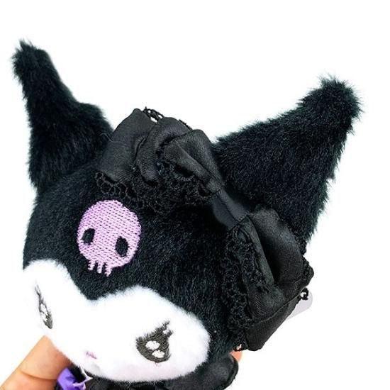 Sanrio Kuromi Premium Keychain Mascot – Black Ver. 日本三丽鸥酷洛米高级款黑色毛绒钥匙挂件