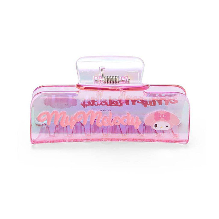 Sanrio Japan My Melody Hair Clip – Pink Acrylic Claw Clip 日本三丽鸥美乐蒂发抓夹粉色