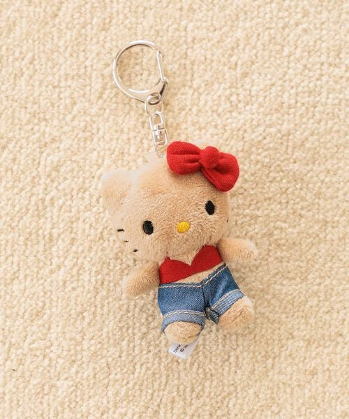 LOWRYS FARM × Hello Kitty Denim Plush Keychain 
日本 LOWRYS FARM × Hello Kitty黑皮牛仔裤kitty挂件