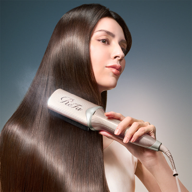 ヘアアイロン ReFa TREATMENT IRON Champagne Greige ReFa Treatment Iron – Ultrasonic Hair Treatment Iron Champagne