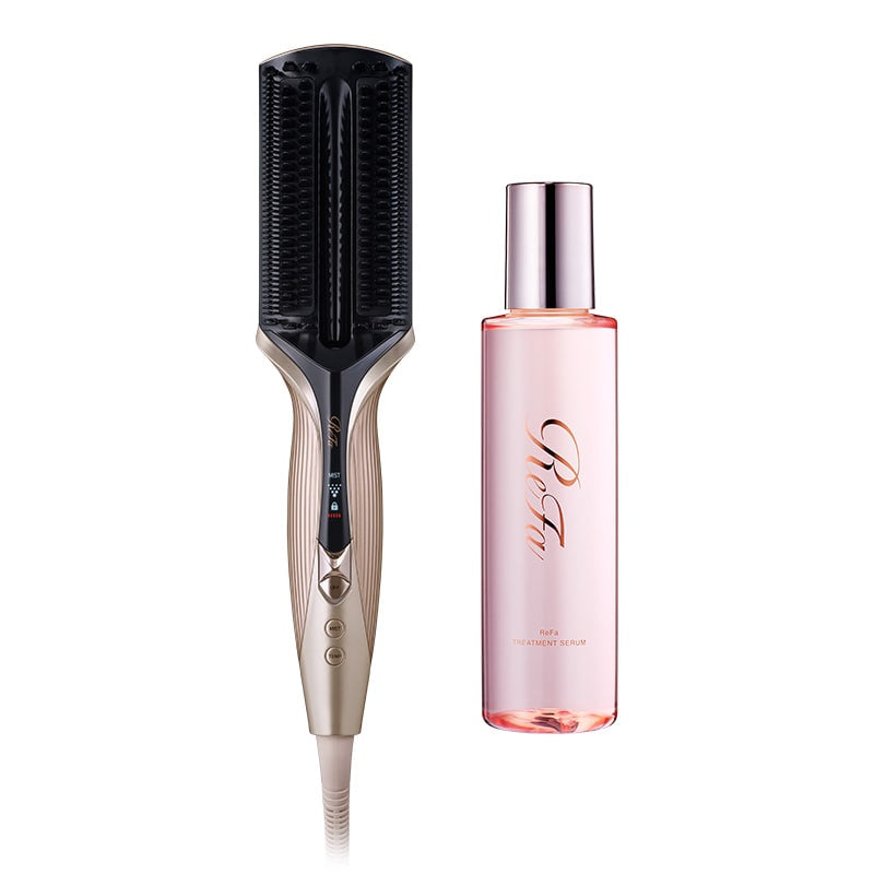 ReFa Treatment Iron – Ultrasonic Hair Treatment Iron Champagne Greige
日本ReFa 超声波护发直发梳(香槟米色)