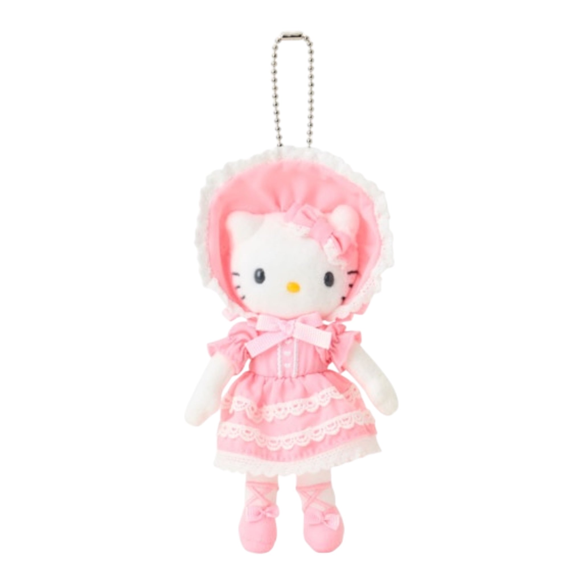 Sanrio Japan Mascot Holder – Hello Kitty Closet Collection Lolita Pink Lace 三丽鸥日本限定 Hello Kitty 粉色洛丽塔Kitty蕾丝挂件