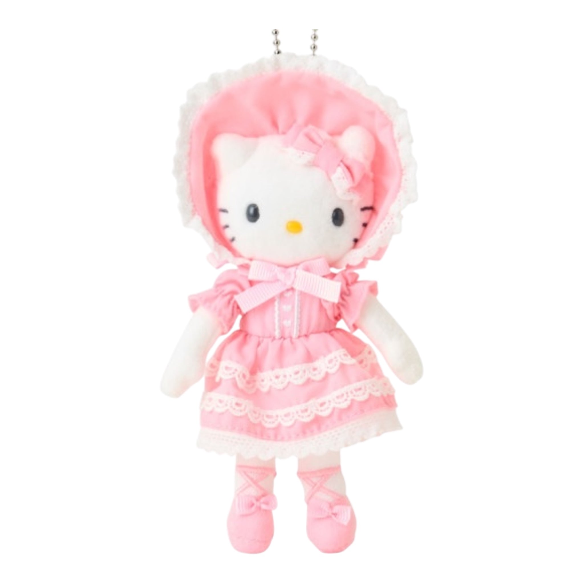 Sanrio Japan Mascot Holder – Hello Kitty Closet Collection Lolita Pink Lace 三丽鸥日本限定 Hello Kitty 粉色洛丽塔Kitty蕾丝挂件