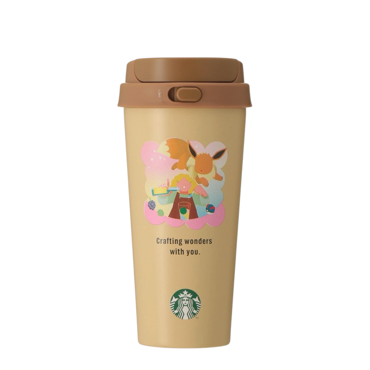 Starbucks Japan × Pokémon Eevee Stainless Steel TOGO Bottle Limited Edition 日本限定 Starbucks × Pokémon 宝可梦伊布不锈钢保温随行杯 473ml