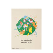 Starbucks Japan × Pokémon Coffee Connection Art Poster Limited Edition 日本限定星巴克 x 宝可梦 艺术海报