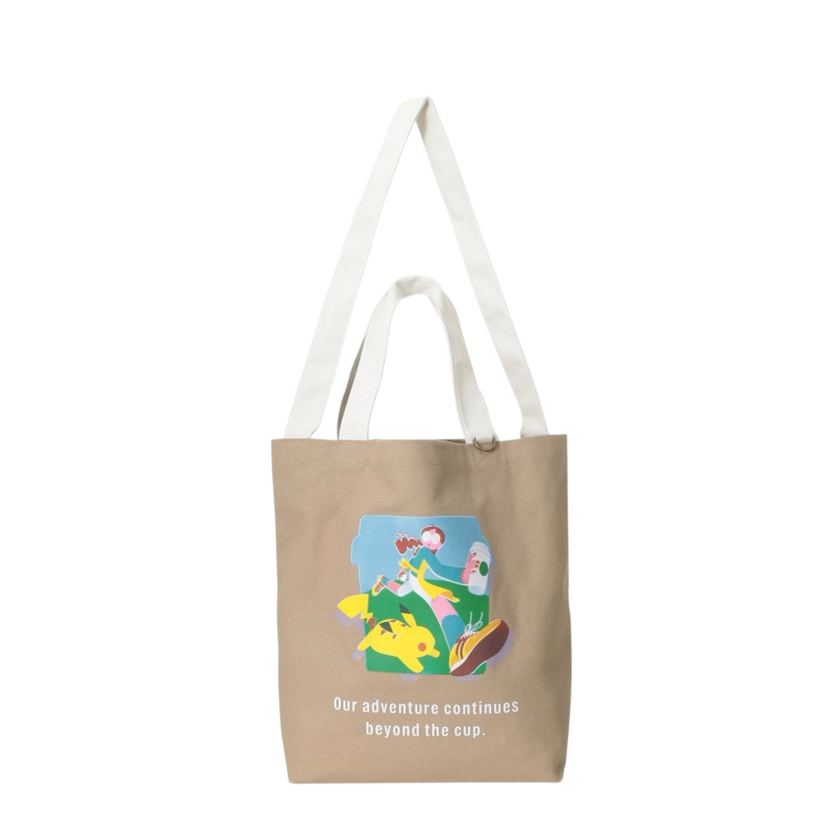 Starbucks Japan × Pokémon Coffee Adventure Tote Bag Limited Edition 日本限定星巴克 x 宝可梦 双提带托特包