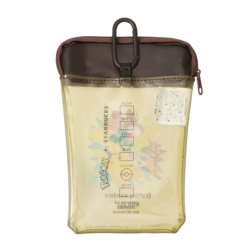Starbucks Japan × Pokémon Pikachu Cup-Shaped PVC Pouch Limited Edition 日本限定星巴克 x 宝可梦 皮卡丘杯型透明 随身小包