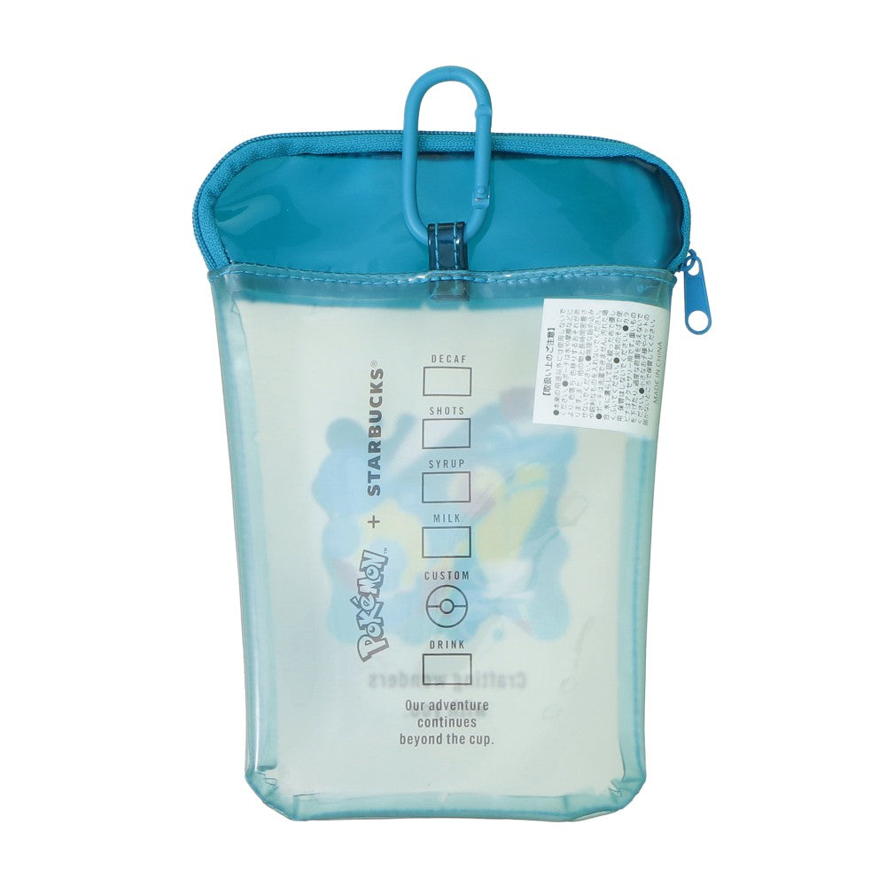 Starbucks Japan × Pokémon Squirtle Cup-Shaped PVC Pouch Limited Edition 日本限定星巴克 × 宝可梦 杰尼龟杯型透明 随身小包
