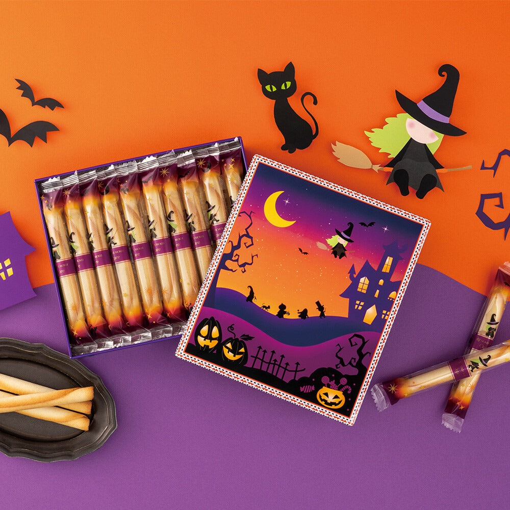 YOKU MOKU Halloween Limited Edition Cigare Cookies Gift Box – 20 Pieces 日本 YOKU MOKU 2026 万圣节限定奶油雪茄蛋卷礼盒 20支装