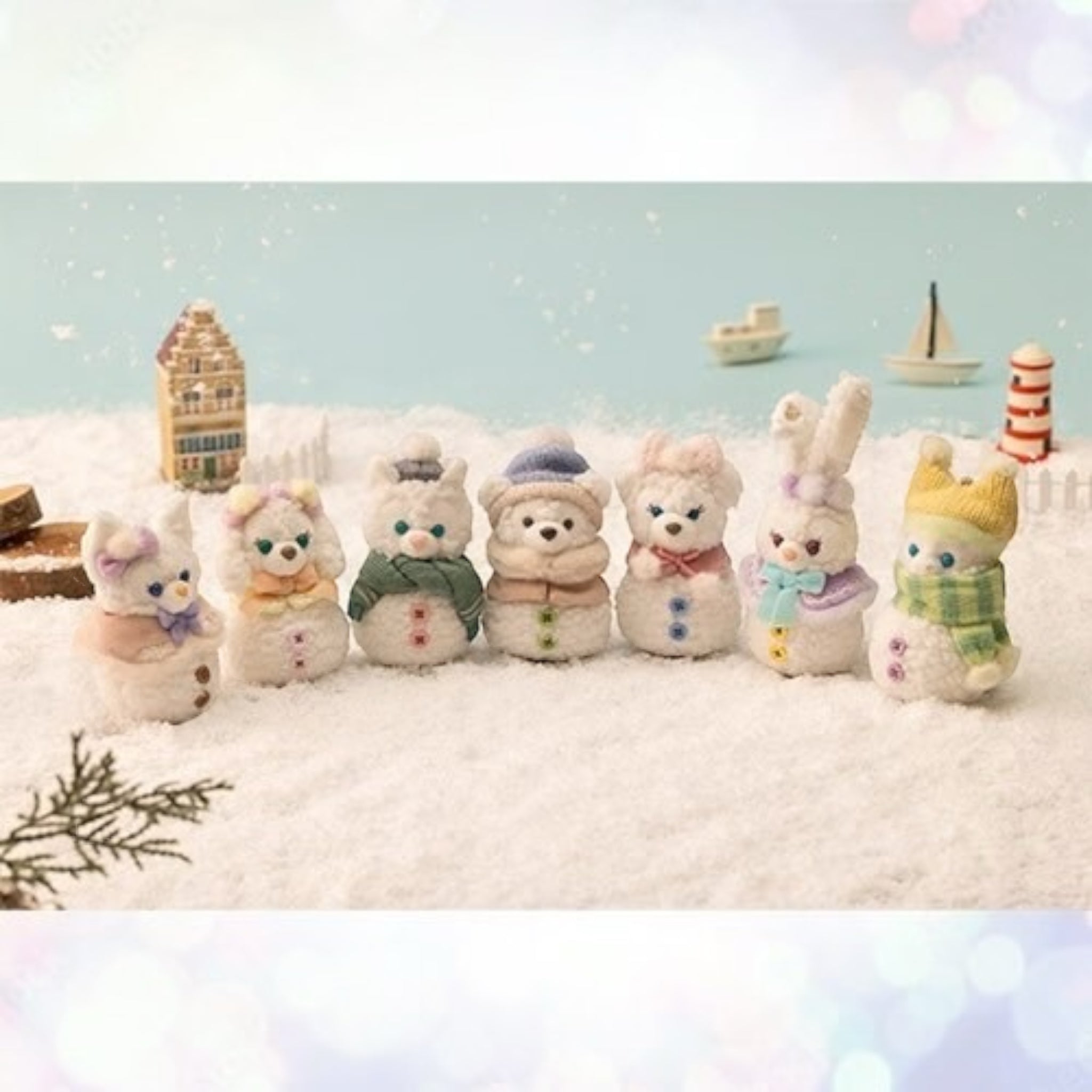 Tokyo DisneySea Secret of a Snowy Day LinaBell Snowman Plush Keychain  东迪限定 2025 冬日系列 雪人玲娜贝座姿挂件